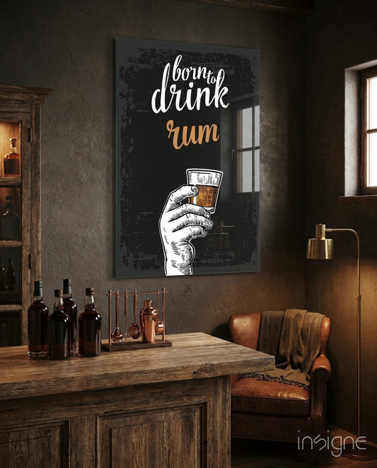 Rum Glass Wall Art