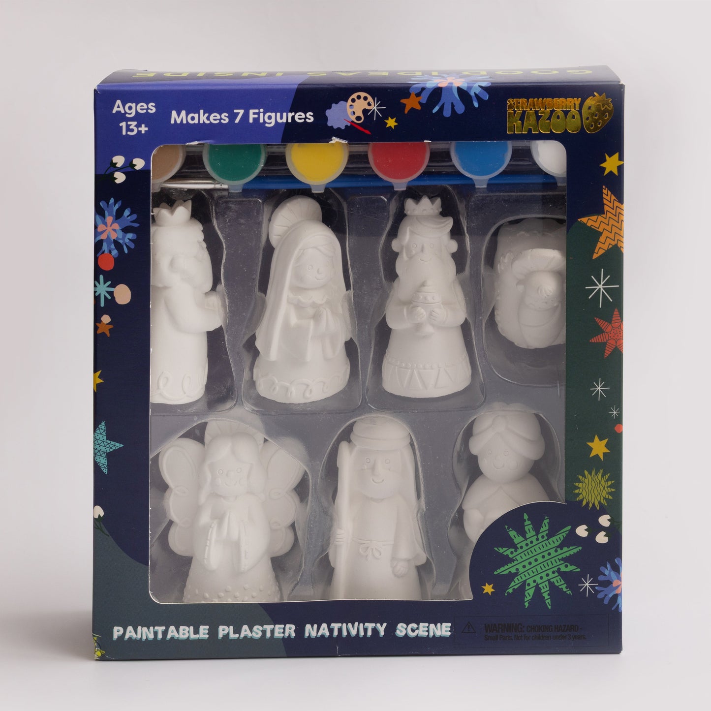 Strawberry Kazoo™ Paint-Your-Own Nativity Scene DIY Craft Kit