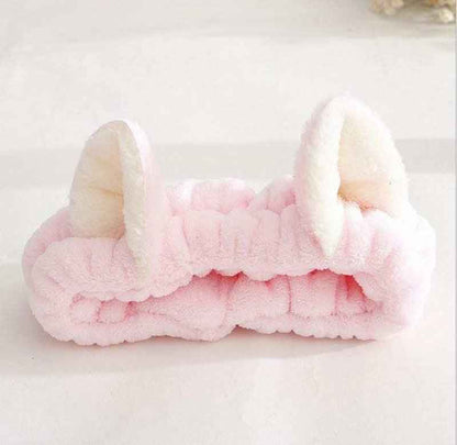 Cute Cat Ears Headband – Soft Hair Wrap for Makeup Routine