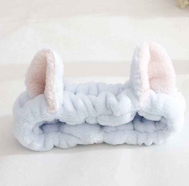 Cute Cat Ears Headband – Soft Hair Wrap for Makeup Routine