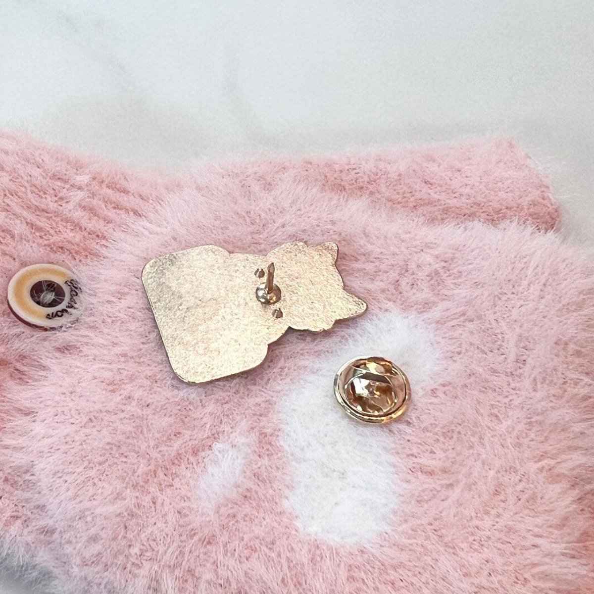Work Hard for Cat Enamel Pin – Cute Gift for Proud Pet Owners