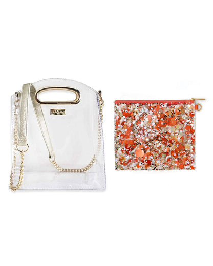 Confetti Everything Pouch & Stadium Bag Set
