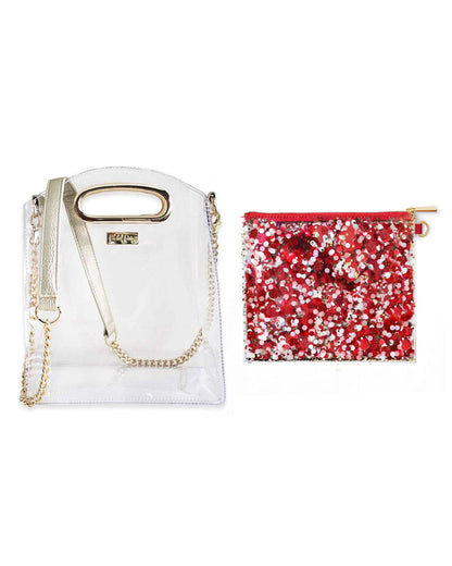 Confetti Everything Pouch & Stadium Bag Set