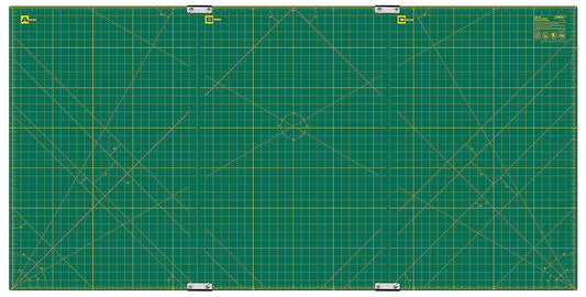 Cutting Mat Set of 3 Mats with Clips Green 35in x 70in