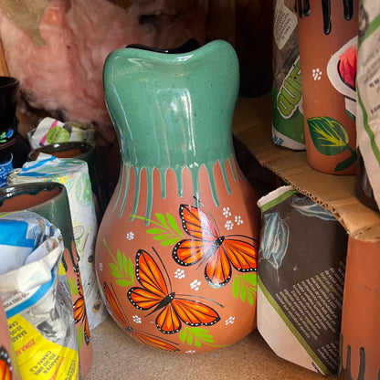 Pottery Pitcher Set w/ Cups