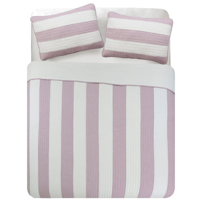 Josie Taro 3-Piece Cotton Reversible Quilt Bedding Set