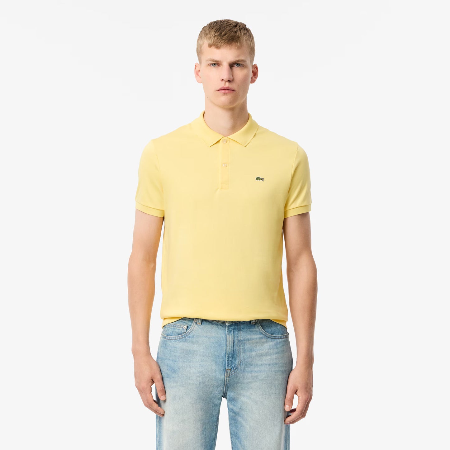 Lacoste Men's Short Sleeve Pima Jersey Interlock Regular Fit Polo Shirt