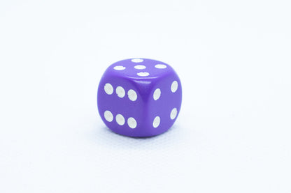 Chessex Opaque 16mm Pipped d6 Standard Dice Collection - Classic Colors - Available Individually