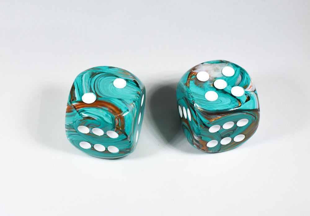 Marble 30mm Oxi-Copper w/White