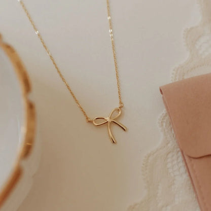 Lily Bow Necklace