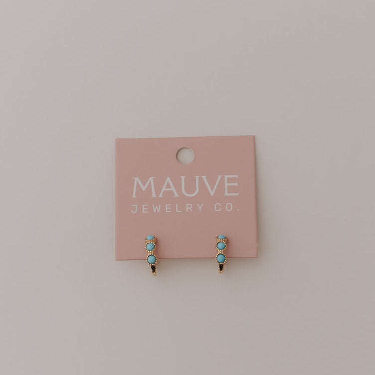 Lainey Turquoise Hoops Otarealm