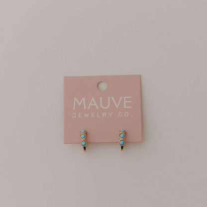 Lainey Turquoise Hoops Otarealm