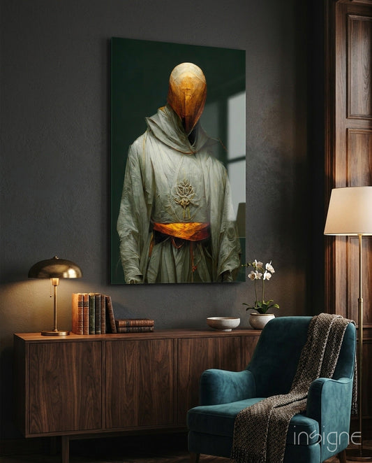 Headless Monk Glass Art  || Designer Collection