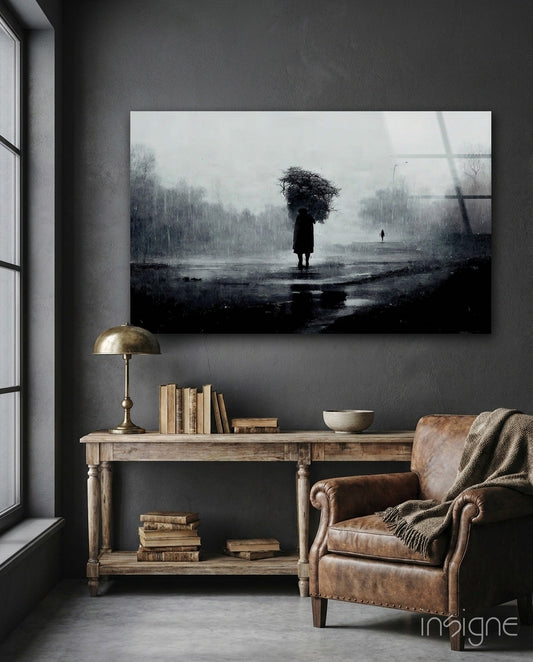 Loneliness Glass Art  || Designer Collection