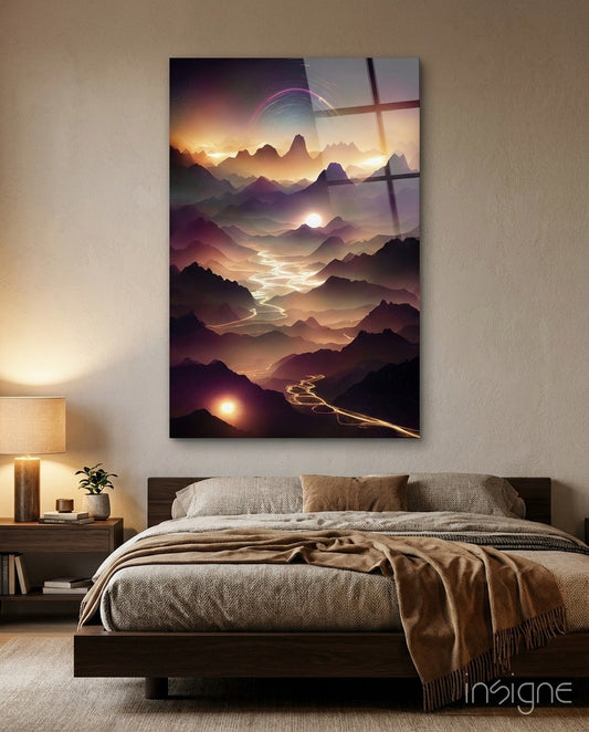 Lavas Glass Wall Art  || Designer Collection