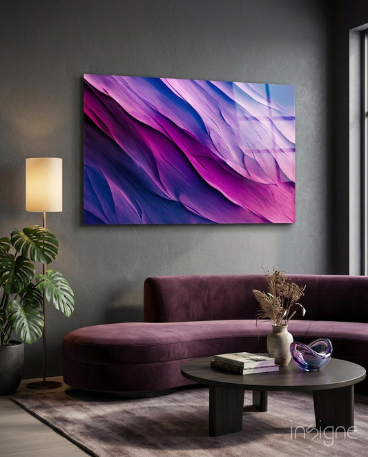 Purple Dance Glass Wall Art  || Designer Collection