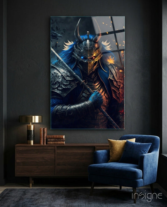 Lord Warrior Glass Wall Art  || Designer Collection