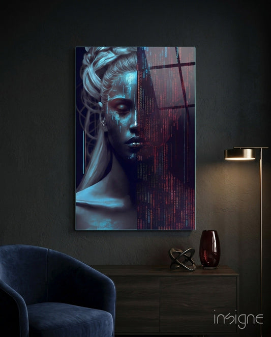 Human Software Glass Wall Art  || Designer Collection