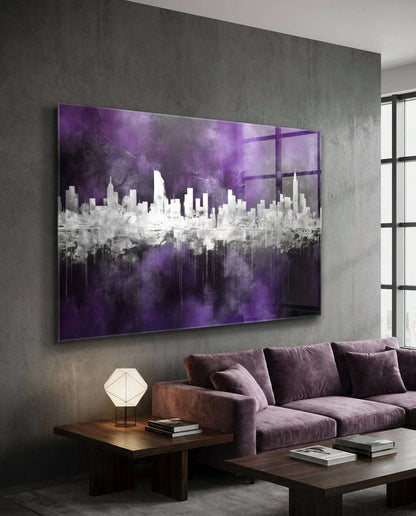 City Silhouette  Glass Wall Art || Designer Collection Otarealm