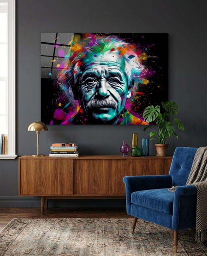 Iconic Physicist Glass Wall Art || Designer Collection Otarealm