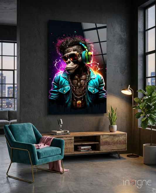 Feel the Music Glass Wall Art|| Designer's Collection