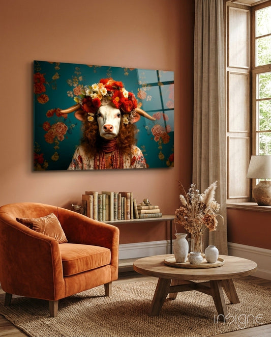 But Not Happy Glass Wall Art|| Designer's Collection
