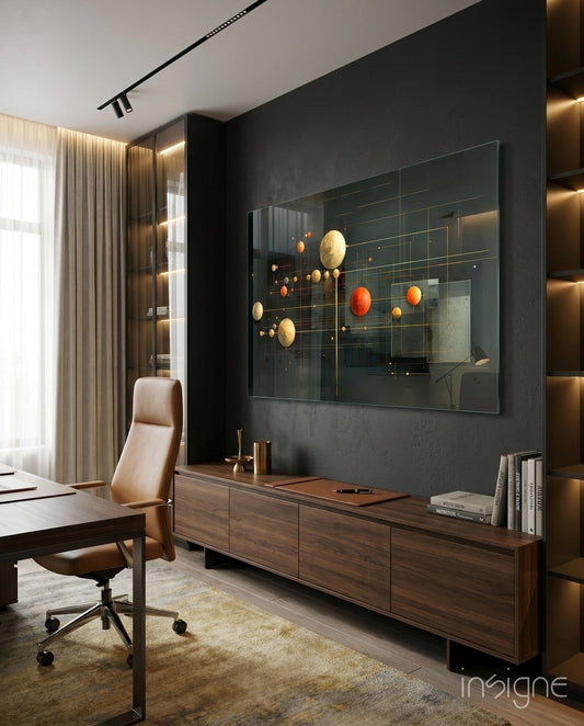 Planets Glass Wall Art|| Designer's Collection