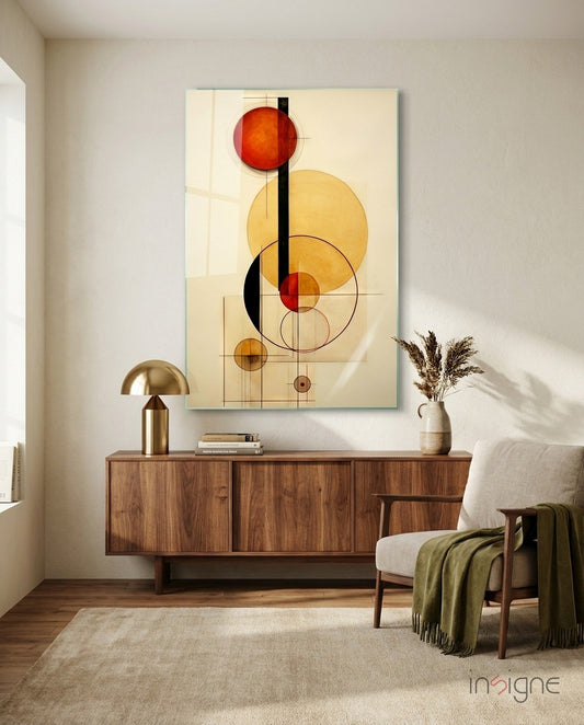 Circles Glass Wall Art|| Designer's Collection
