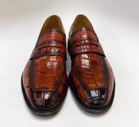 Maurice Detroit Custom Alligator Loafer - Whiskey