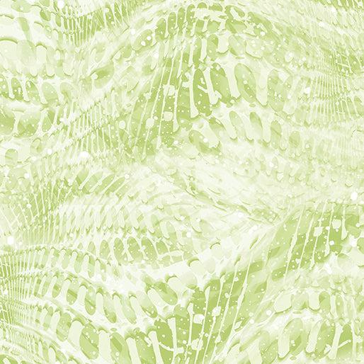 Light Leaf Rippling Waves Cotton 44"/45" Fabric Per Yard