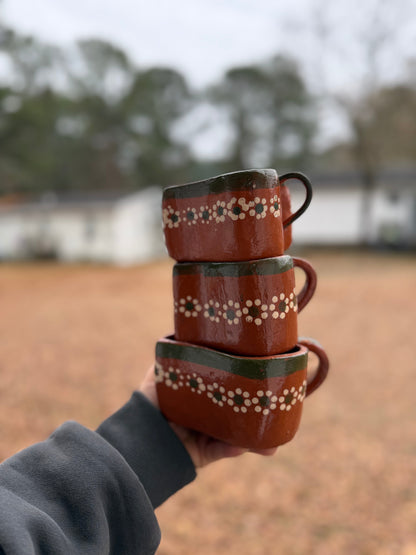 Mexican Barro Heart Mug