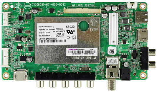 Vizio 756XECB02K013 Main Board for E390-A1 (LTYWNQAQ serial) Otarealm