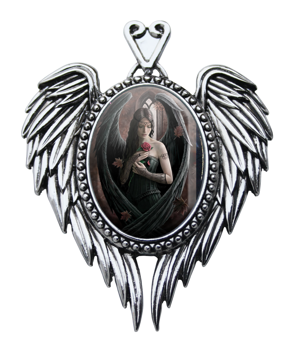 Angel Rose Cameo by Anne Stokes