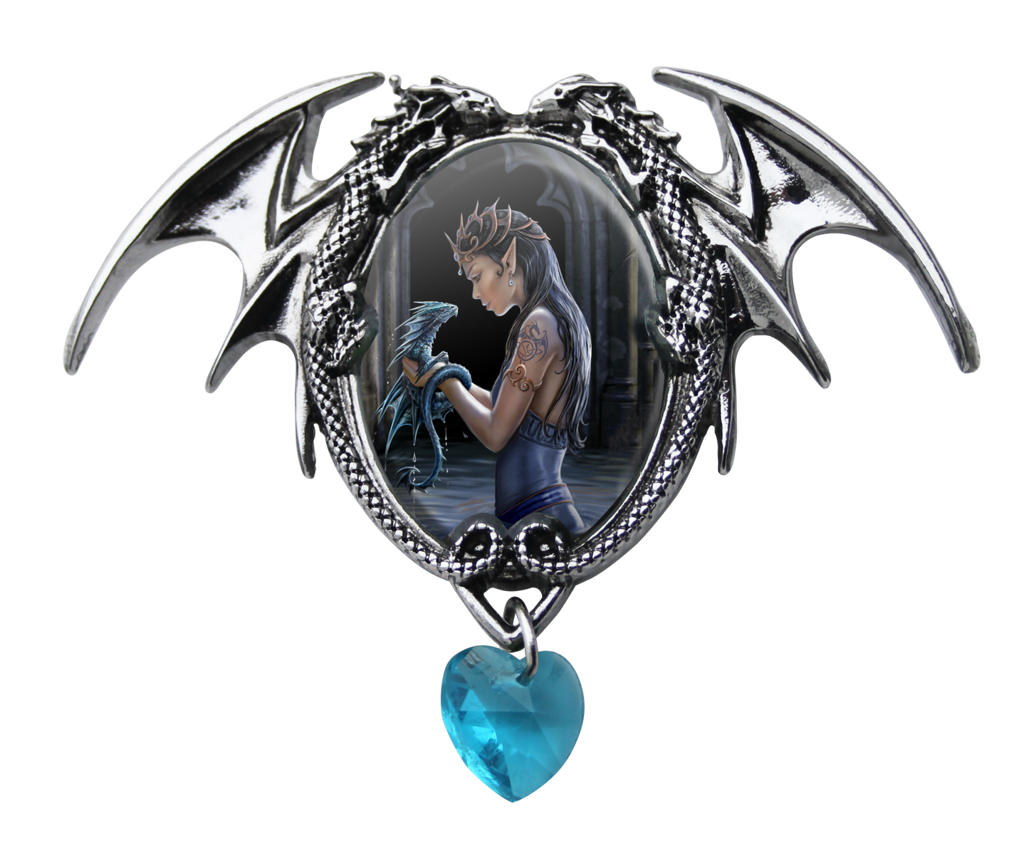 Water Dragon Cameo by Anne Stokes