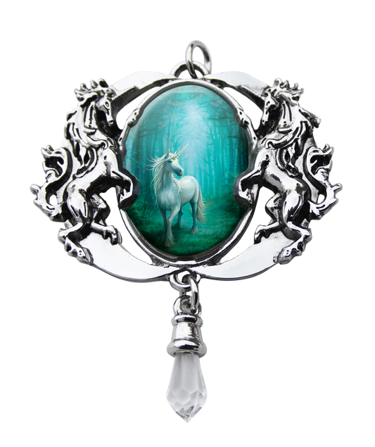 Forest Unicorn Cameo by Anne Stokes