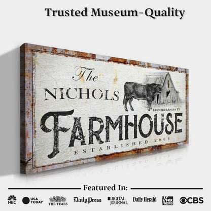 Rustic Farmhouse Sign X
