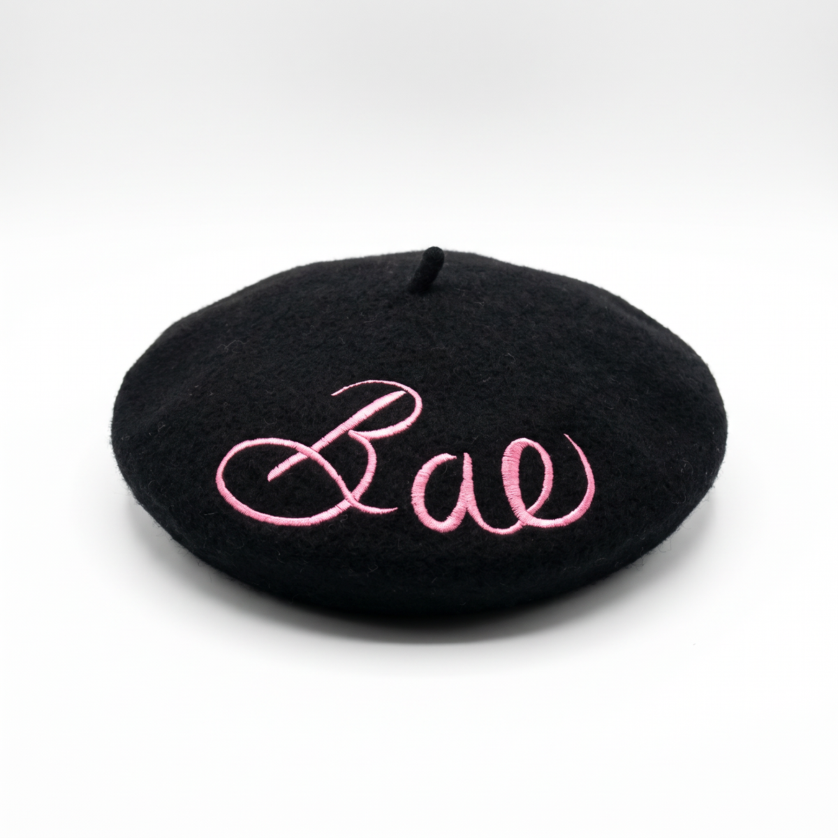 FLASH SALE: Embroidered Berets in 5 Fun Colors and Sayings | Wool and Nylon