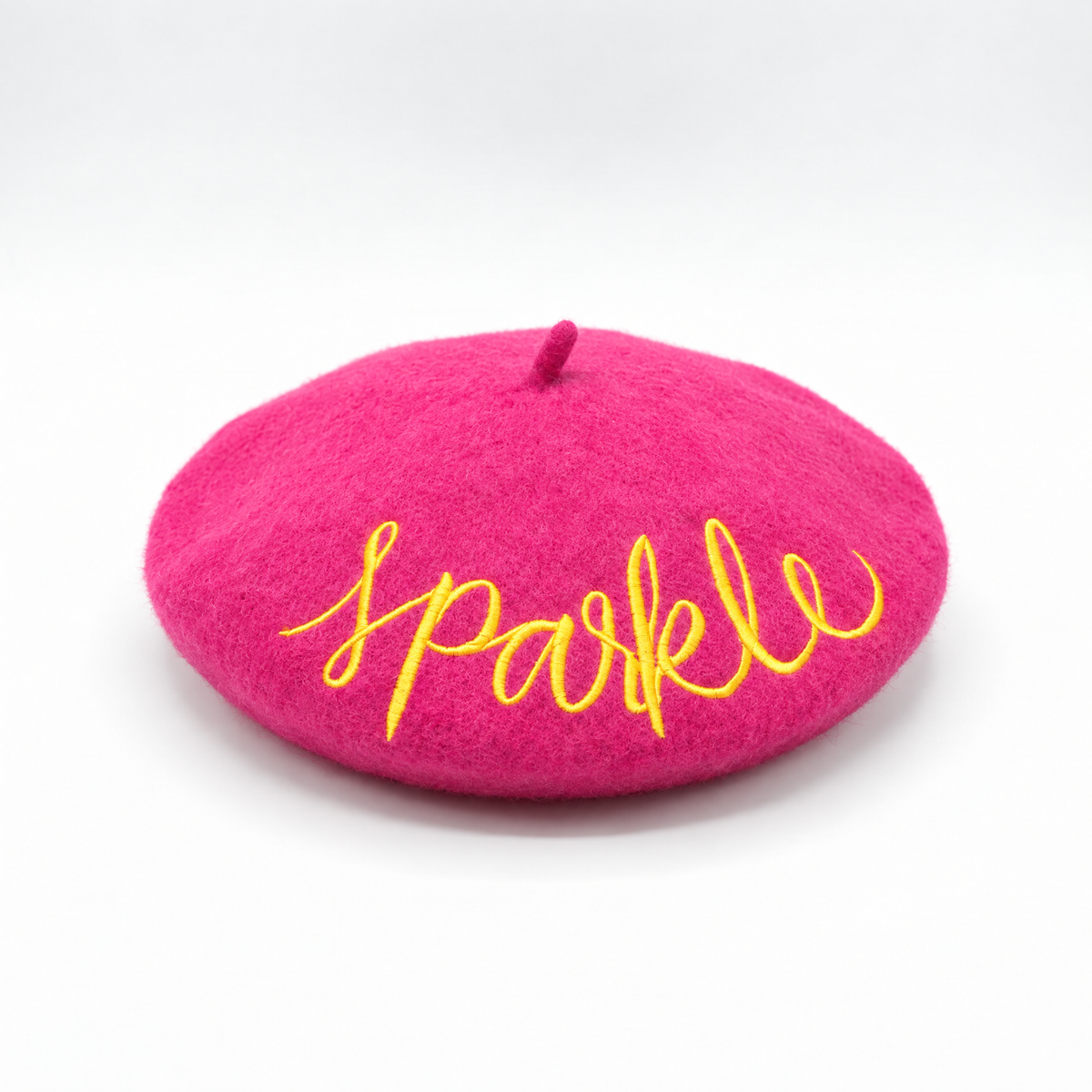 FLASH SALE: Embroidered Berets in 5 Fun Colors and Sayings | Wool and Nylon