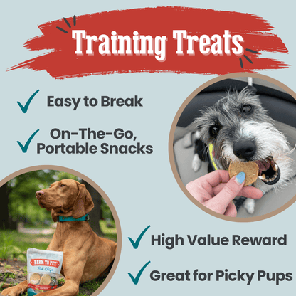 Fish Chips for Dogs | Wild-Caught Fish Dog Treats