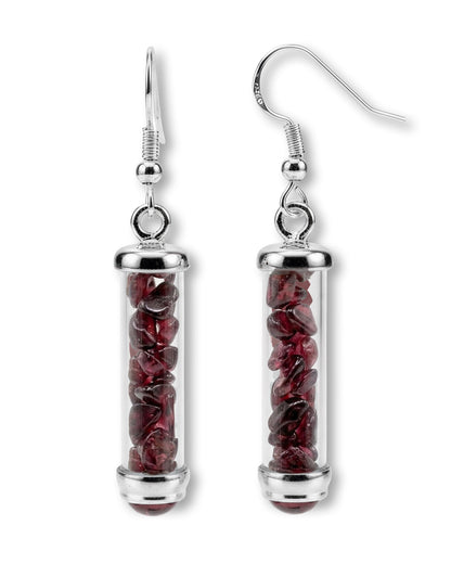 Garnet Earrings for Healing, Purifying & Romance