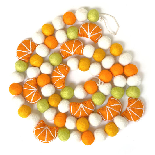 Orange Slices Garland Felt 6 Foot