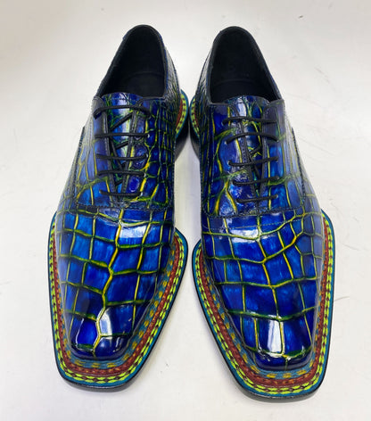 Maurice Ghost II Alligator Oxford - Navy