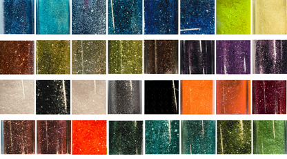 * Glitter Sample Pack - 32 Ultra Fine Glitter Holographic Colors