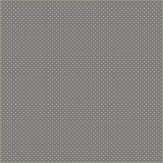 Grey Verona Dots Cotton 44/45 Fabric Per Yard