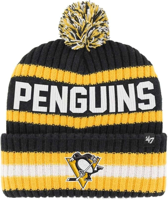 PITTSBURGH PENGUINS BERING '47 CUFF KNIT OSF / BLACK / A Otarealm