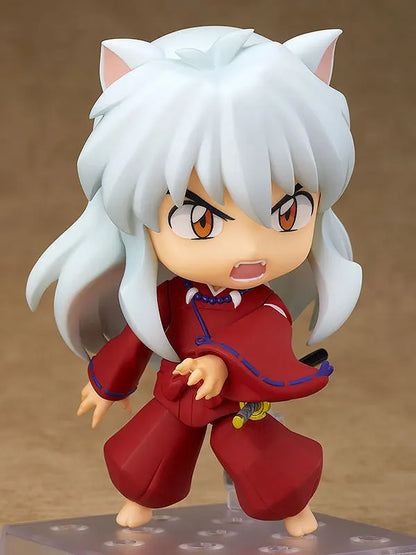 Cute Inuyasha and Sesshoumaru Anime FIgurines, Kawaii Chibi Action Figures PVC Cute Toys 10 cm