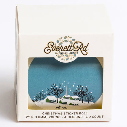 Winter Wonderland 20 PC Sticker Roll Everett Rd. By Cathe Holden