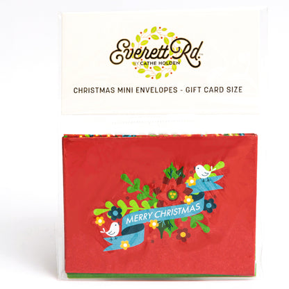 Traditional Holiday 10 PK Mini Envelopes Everett Rd. By Cathe Holden
