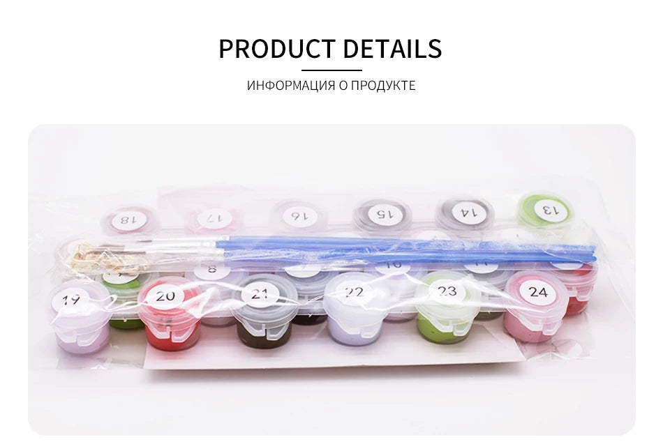 Sailing Ships and Landscape Paint by Numbers Kit – DIY Nature Landscape Acrylic Painting on Canvas for Adults