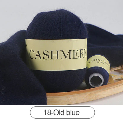 Cashmere Yarn, 50g + 20g High‑Grade Worsted Mongolian Wool for Hand‑Knitting Sweaters, Hats & Cardigans